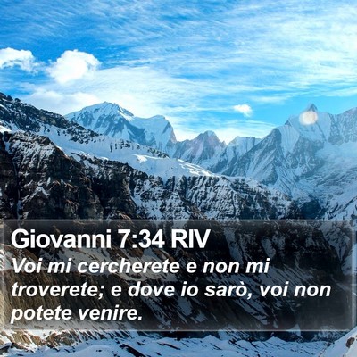 Giovanni 7:34 RIV Bible Verse Image