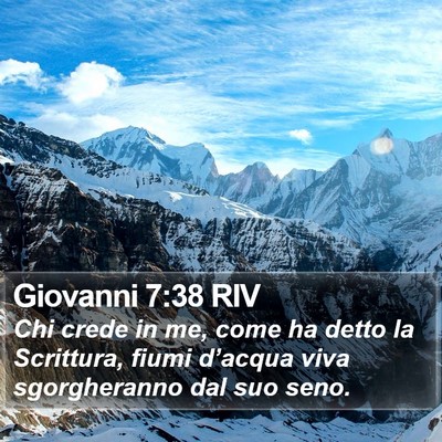 Giovanni 7:38 RIV Bible Verse Image