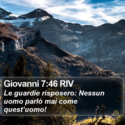 Giovanni 7:46 RIV Bible Verse Image