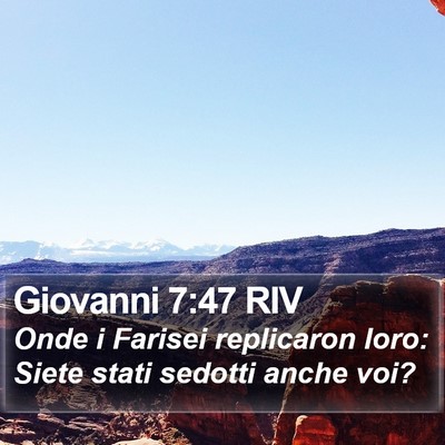 Giovanni 7:47 RIV Bible Verse Image