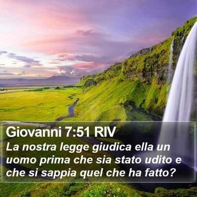 Giovanni 7:51 RIV Bible Verse Image