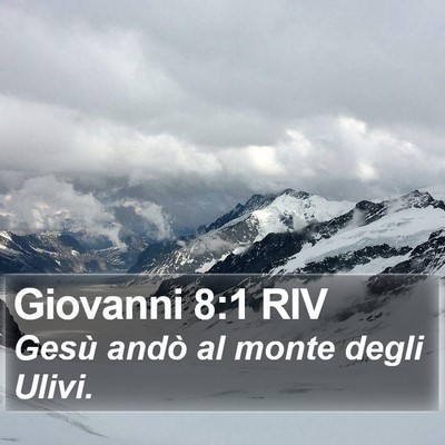 Giovanni 8:1 RIV Bible Verse Image