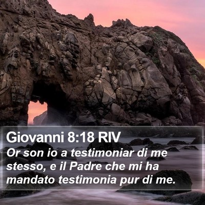 Giovanni 8:18 RIV Bible Verse Image