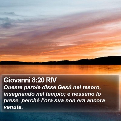 Giovanni 8:20 RIV Bible Verse Image