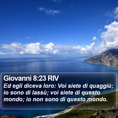 Giovanni 8:23 RIV Bible Verse Image