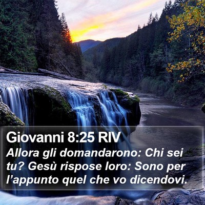 Giovanni 8:25 RIV Bible Verse Image