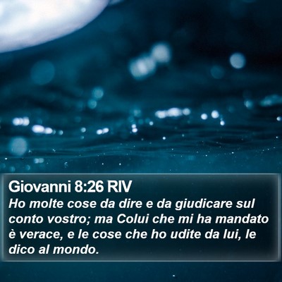 Giovanni 8:26 RIV Bible Verse Image