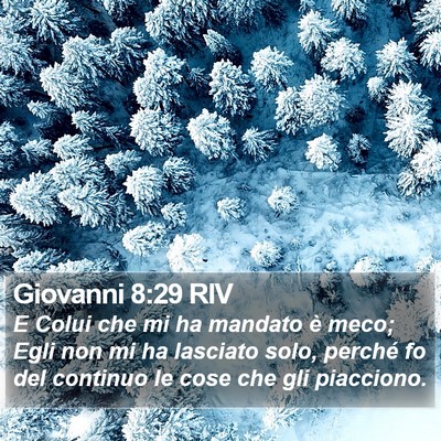 Giovanni 8:29 RIV Bible Verse Image