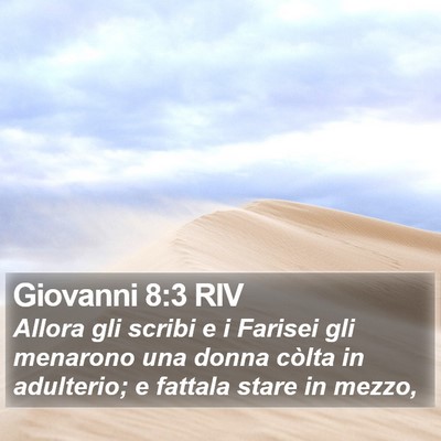 Giovanni 8:3 RIV Bible Verse Image