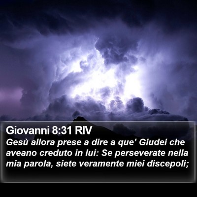 Giovanni 8:31 RIV Bible Verse Image