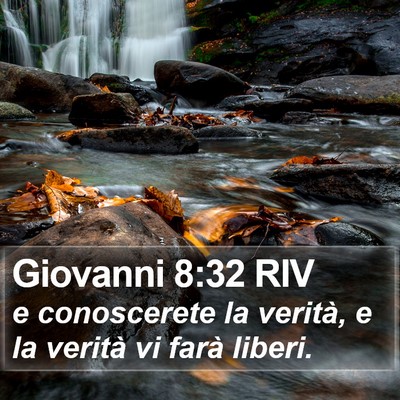 Giovanni 8:32 RIV Bible Verse Image