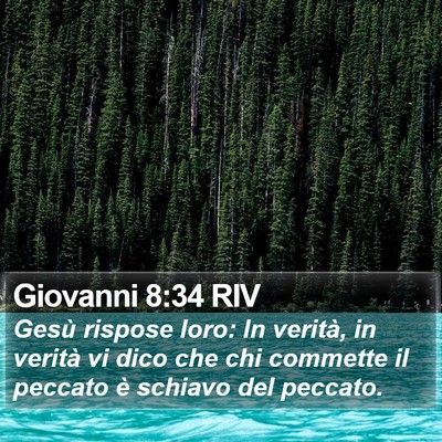 Giovanni 8:34 RIV Bible Verse Image
