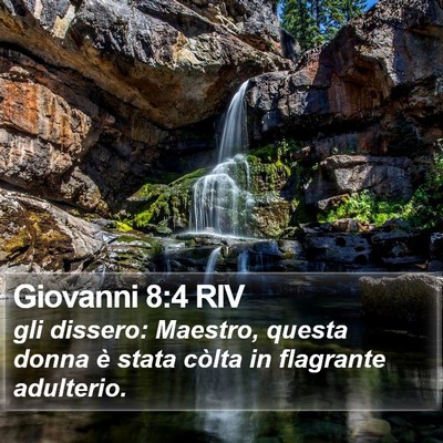 Giovanni 8:4 RIV Bible Verse Image