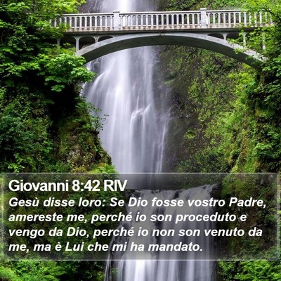 Giovanni 8:42 RIV Bible Verse Image