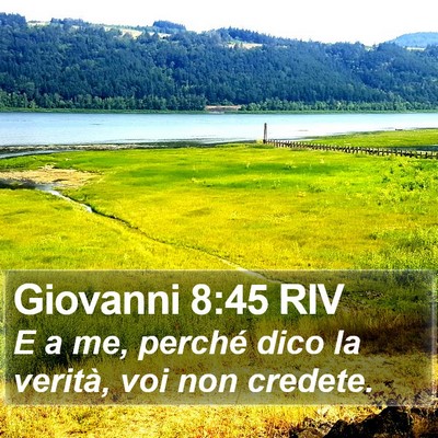 Giovanni 8:45 RIV Bible Verse Image