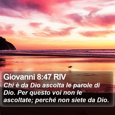 Giovanni 8:47 RIV Bible Verse Image
