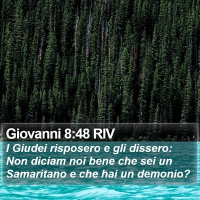 Giovanni 8:48 RIV Bible Verse Image