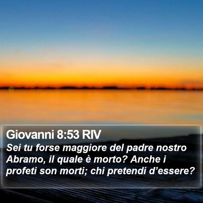 Giovanni 8:53 RIV Bible Verse Image