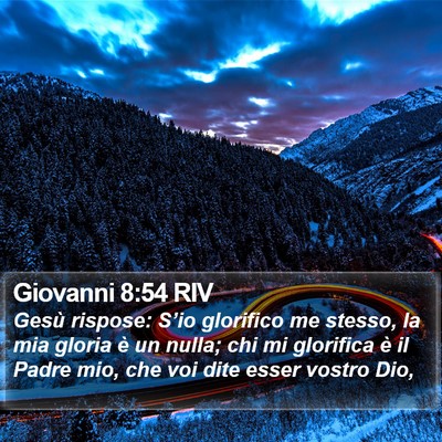 Giovanni 8:54 RIV Bible Verse Image