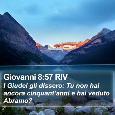 Giovanni 8:57 RIV Bible Verse Image