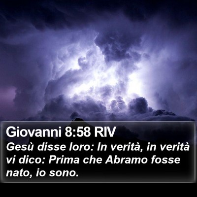 Giovanni 8:58 RIV Bible Verse Image