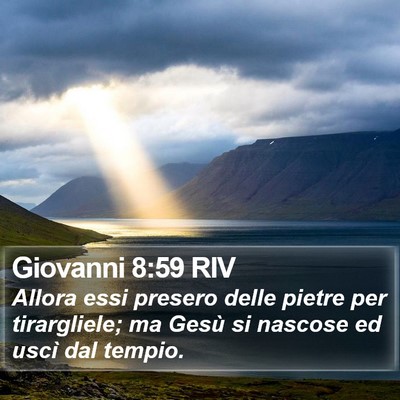 Giovanni 8:59 RIV Bible Verse Image