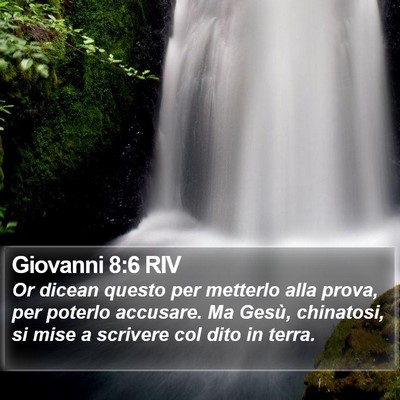 Giovanni 8:6 RIV Bible Verse Image