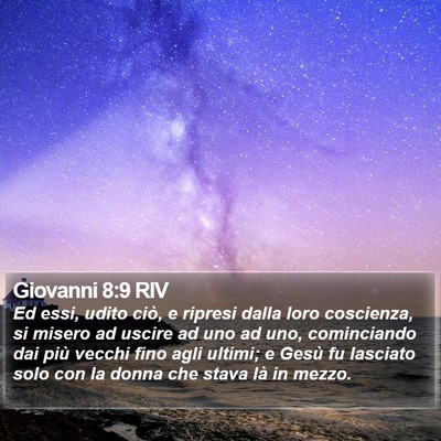 Giovanni 8:9 RIV Bible Verse Image
