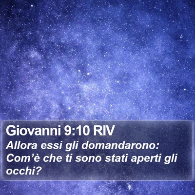 Giovanni 9:10 RIV Bible Verse Image