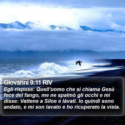 Giovanni 9:11 RIV Bible Verse Image