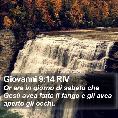 Giovanni 9:14 RIV Bible Verse Image