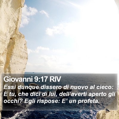 Giovanni 9:17 RIV Bible Verse Image