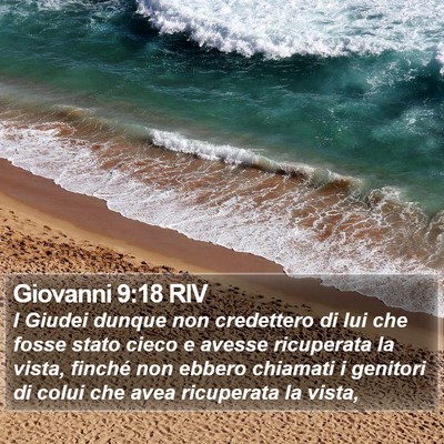 Giovanni 9:18 RIV Bible Verse Image