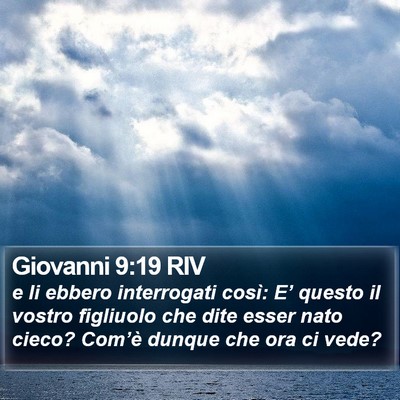 Giovanni 9:19 RIV Bible Verse Image