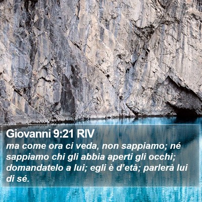 Giovanni 9:21 RIV Bible Verse Image