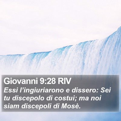 Giovanni 9:28 RIV Bible Verse Image