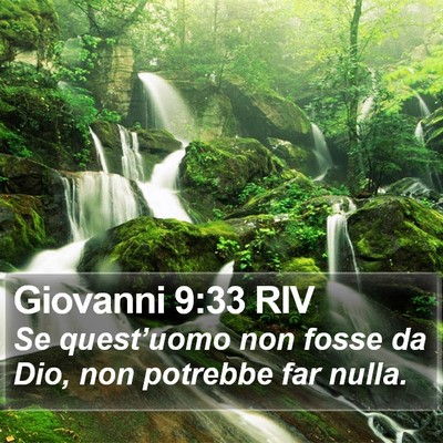 Giovanni 9:33 RIV Bible Verse Image