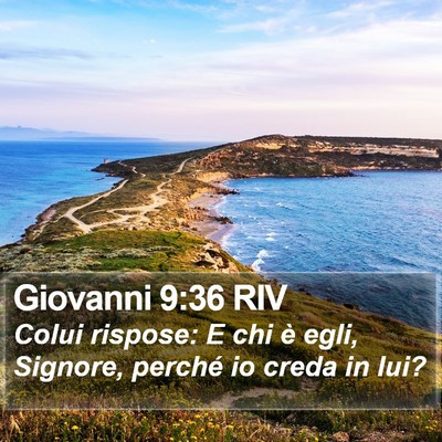 Giovanni 9:36 RIV Bible Verse Image