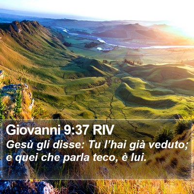Giovanni 9:37 RIV Bible Verse Image