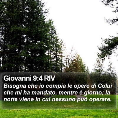 Giovanni 9:4 RIV Bible Verse Image