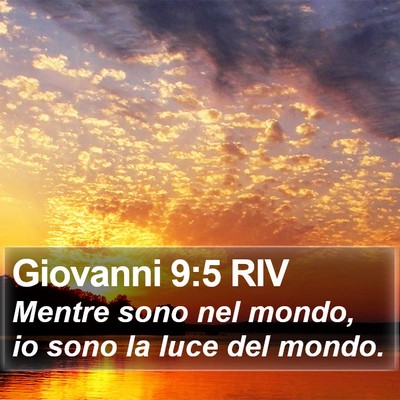 Giovanni 9:5 RIV Bible Verse Image