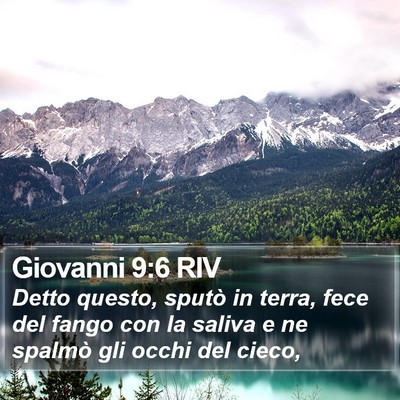Giovanni 9:6 RIV Bible Verse Image