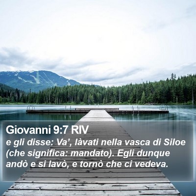 Giovanni 9:7 RIV Bible Verse Image