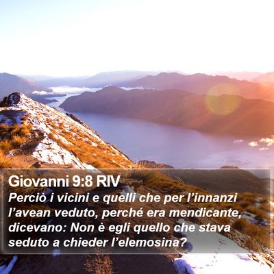 Giovanni 9:8 RIV Bible Verse Image