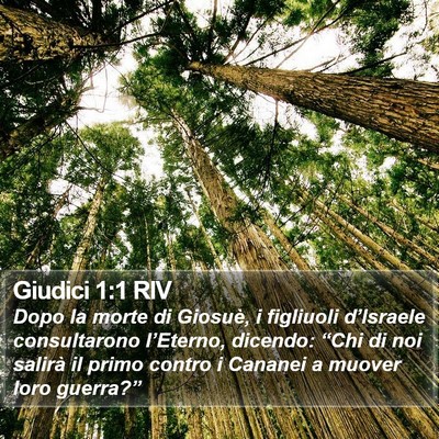 Giudici 1:1 RIV Bible Verse Image
