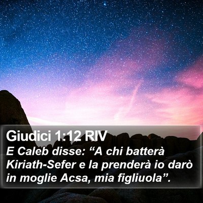 Giudici 1:12 RIV Bible Verse Image