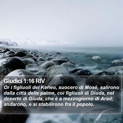 Giudici 1:16 RIV Bible Verse Image