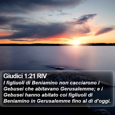 Giudici 1:21 RIV Bible Verse Image