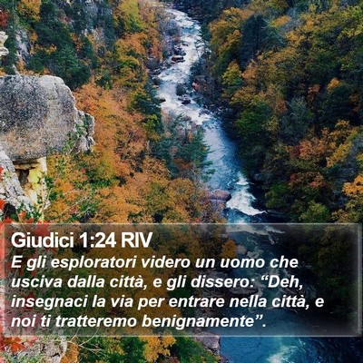 Giudici 1:24 RIV Bible Verse Image