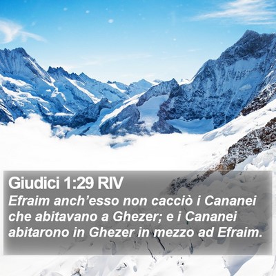 Giudici 1:29 RIV Bible Verse Image